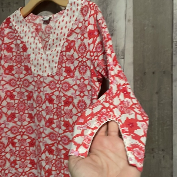 Girls Rikshaw Design Long-Sleeve Tunic Coverup - Picture 6 of 8